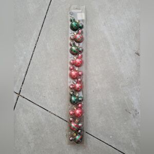 Rare Disney Parks Mini Glass Mickey Mouse Ornaments 10 ct